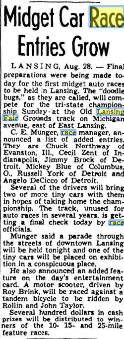 Lansing Fair (Central Michigan Fairgrounds) - Aug 1937 (newer photo)